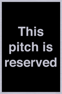 This pitch is reserved